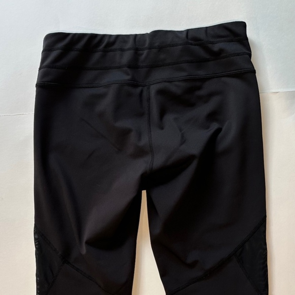 Athleta Mesh Sonar Cropped Active Workout Black‎ Leggings - Size M. - Picture 4 of 9